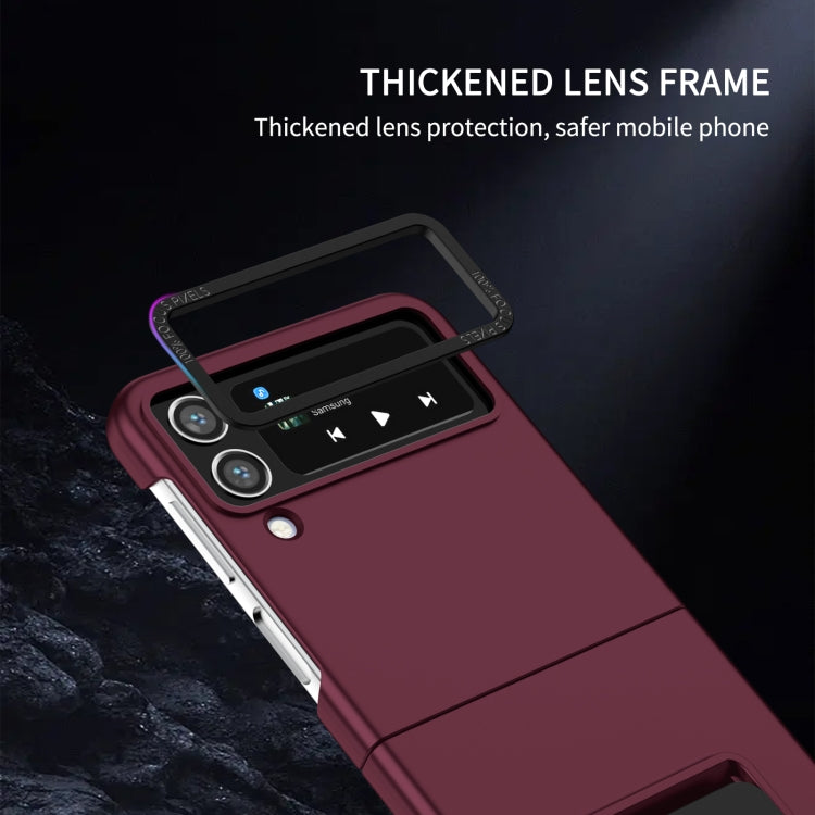 For Samsung Galaxy Z Flip4 5G Three-dimensional Folding Holder PC Phone Case