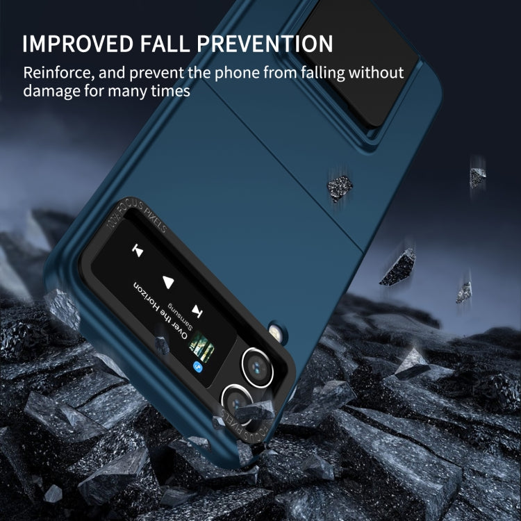 For Samsung Galaxy Z Flip4 5G Three-dimensional Folding Holder PC Phone Case