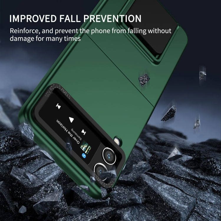 For Samsung Galaxy Z Flip4 5G Three-dimensional Folding Holder PC Phone Case