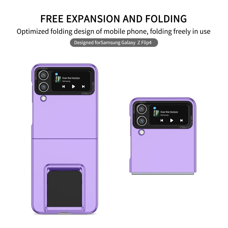 For Samsung Galaxy Z Flip4 5G Three-dimensional Folding Holder PC Phone Case