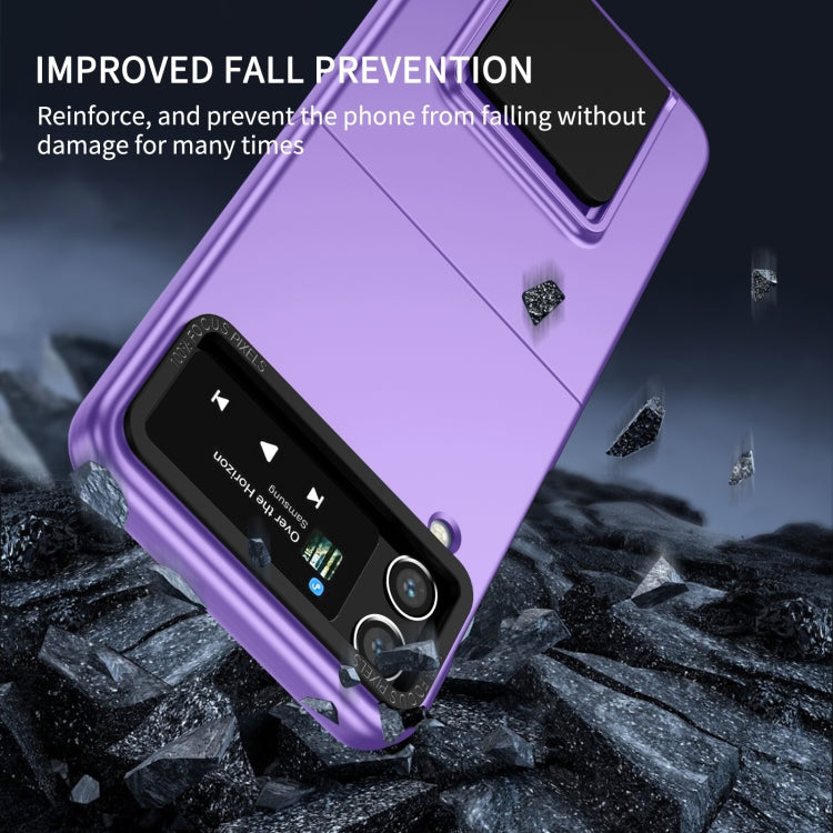 For Samsung Galaxy Z Flip4 5G Three-dimensional Folding Holder PC Phone Case
