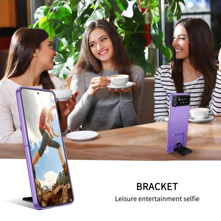 For Samsung Galaxy Z Flip4 5G Three-dimensional Folding Holder PC Phone Case