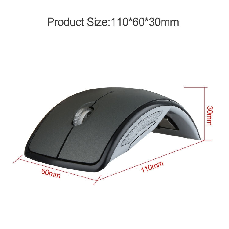 HXSJ ZD-01 1600DPI 2.4GHz Wireless Foldable Mouse