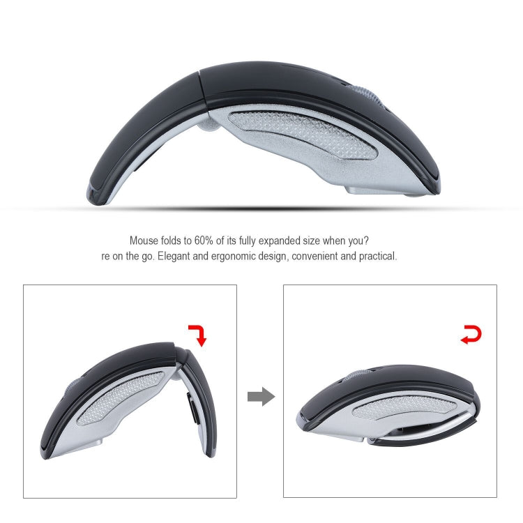 HXSJ ZD-01 1600DPI 2.4GHz Wireless Foldable Mouse