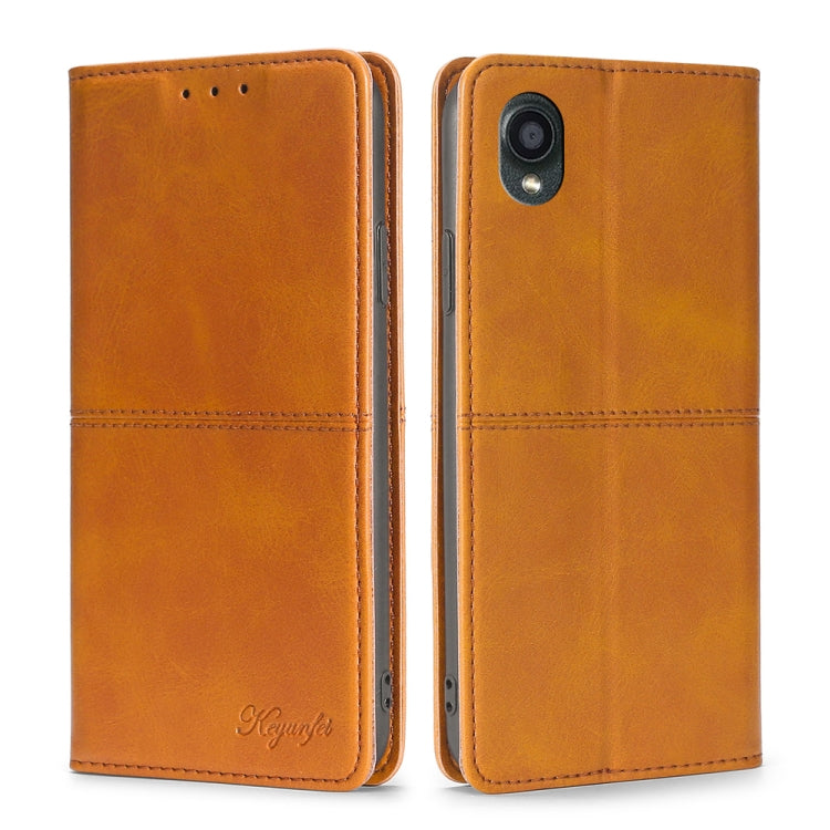 For Kyocera Digno BX2-Digno SX2-A101KC Cow Texture Magnetic Horizontal Flip Leather Phone Case