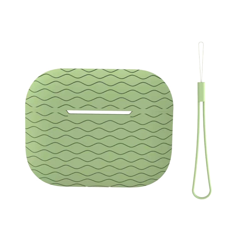 For AirPods Pro 2 Wave Pattern Silicone Earphone Case