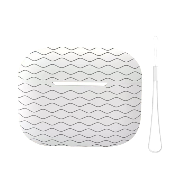 For AirPods Pro 2 Wave Pattern Silicone Earphone Case