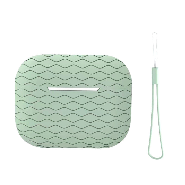 For AirPods Pro 2 Wave Pattern Silicone Earphone Case