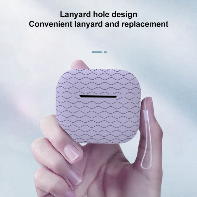 For AirPods Pro 2 Wave Pattern Silicone Earphone Case