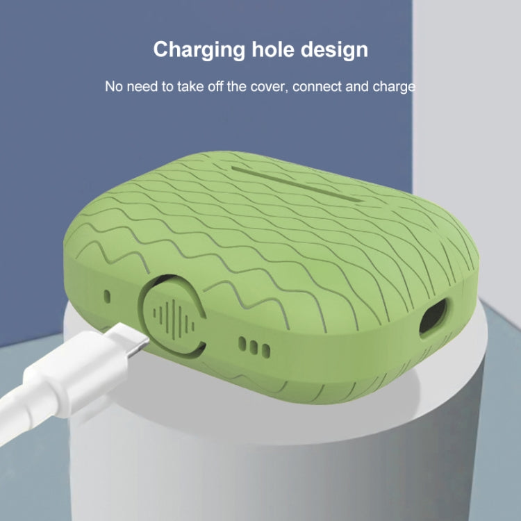 For AirPods Pro 2 Wave Pattern Silicone Earphone Case