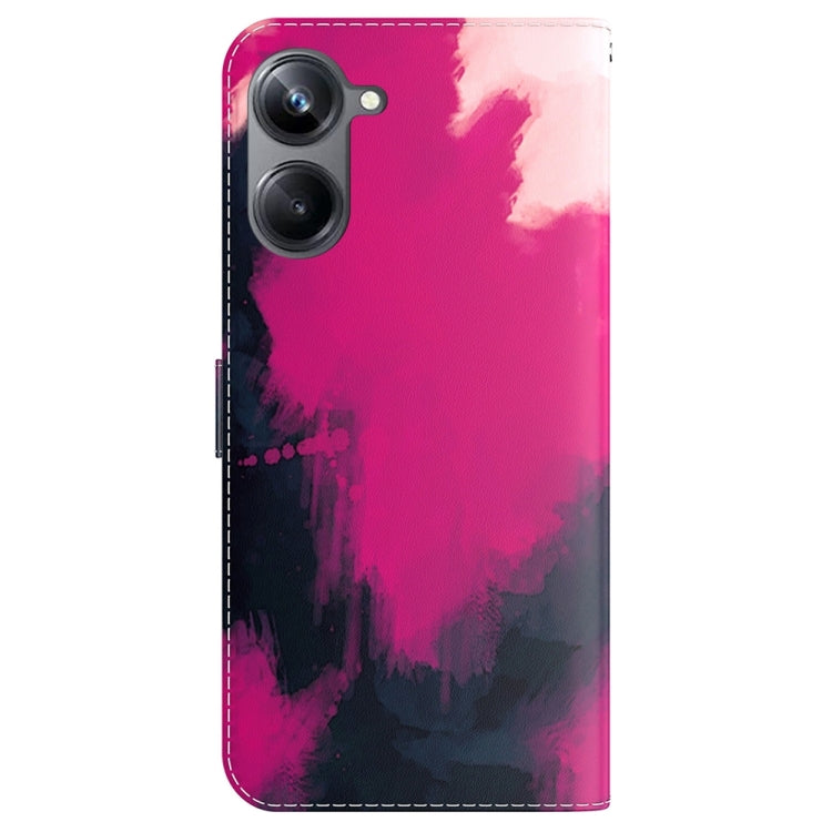 For Realme 10 Pro 5G Watercolor Pattern Flip Leather Phone Case