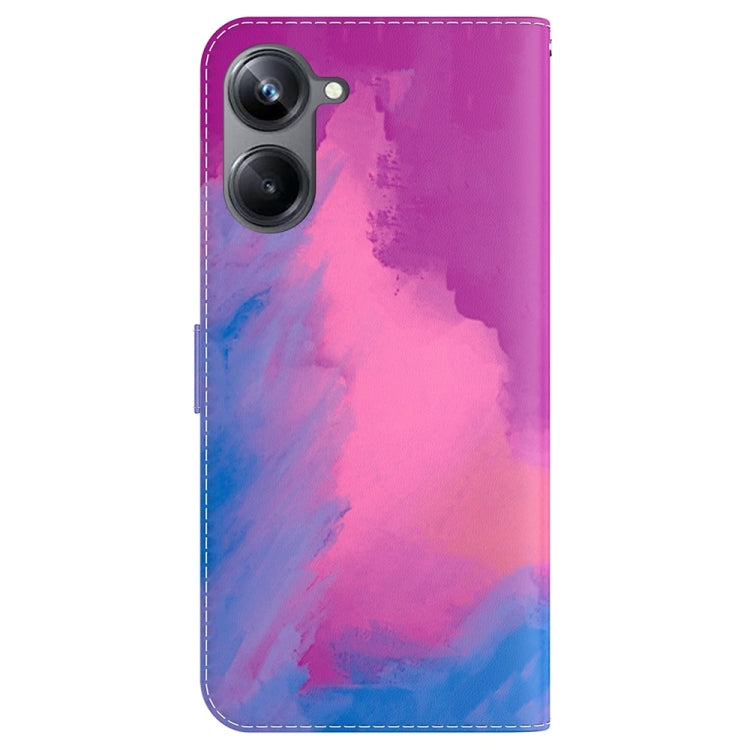 For Realme 10 Pro 5G Watercolor Pattern Flip Leather Phone Case