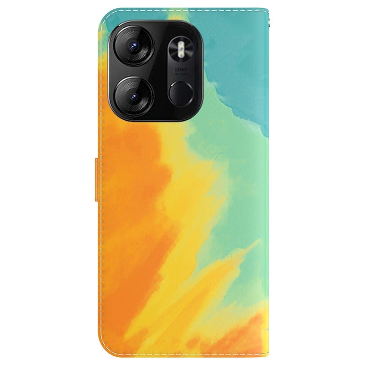 For Tecno Spark Go 2023 / Pop 7 Pro Watercolor Pattern Flip Leather Phone Case