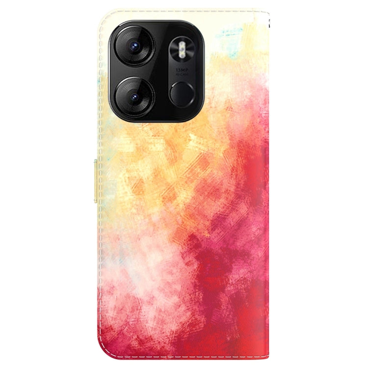 For Tecno Spark Go 2023 / Pop 7 Pro Watercolor Pattern Flip Leather Phone Case