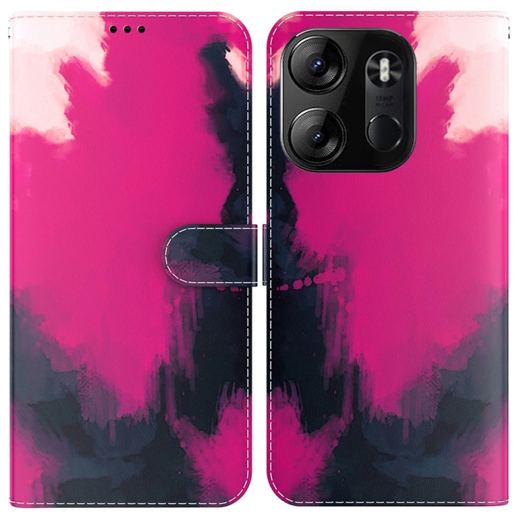 For Tecno Spark Go 2023 / Pop 7 Pro Watercolor Pattern Flip Leather Phone Case