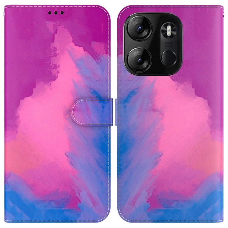 For Tecno Spark Go 2023 / Pop 7 Pro Watercolor Pattern Flip Leather Phone Case