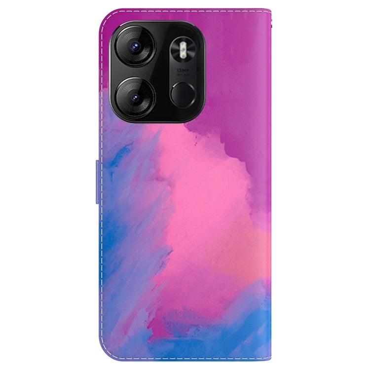 For Tecno Spark Go 2023 / Pop 7 Pro Watercolor Pattern Flip Leather Phone Case