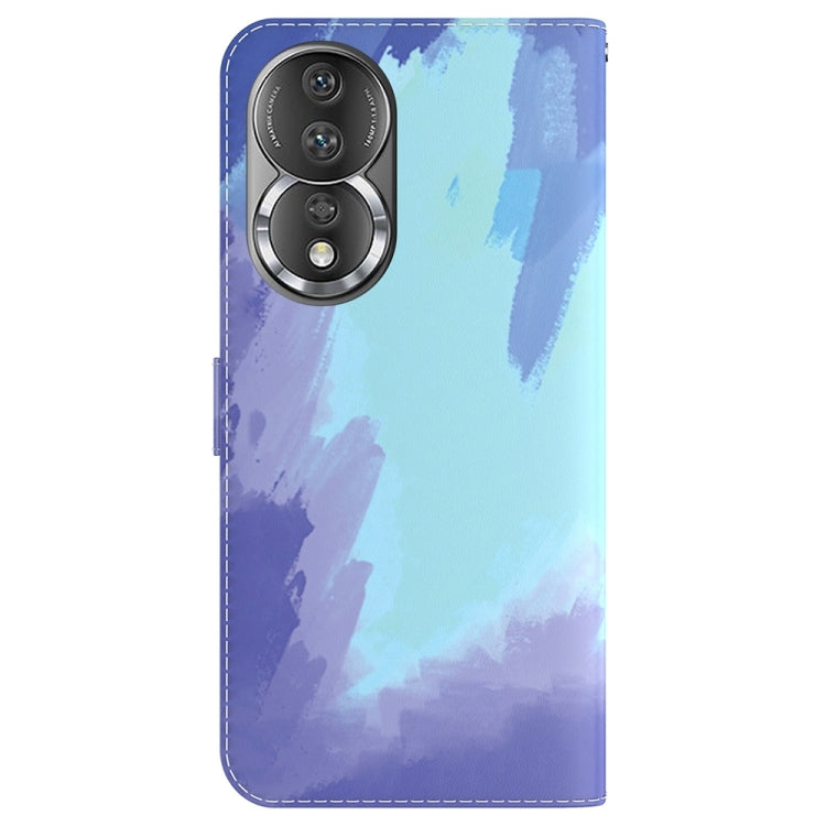 For Honor 80 Watercolor Pattern Flip Leather Phone Case