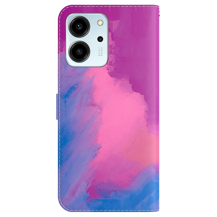 For Honor 80 SE Watercolor Pattern Flip Leather Phone Case