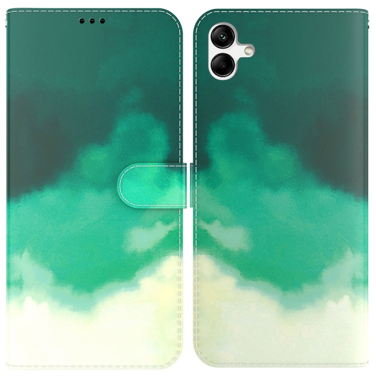 For Samsung Galaxy A04e / F04 / M04 Watercolor Pattern Flip Leather Phone Case