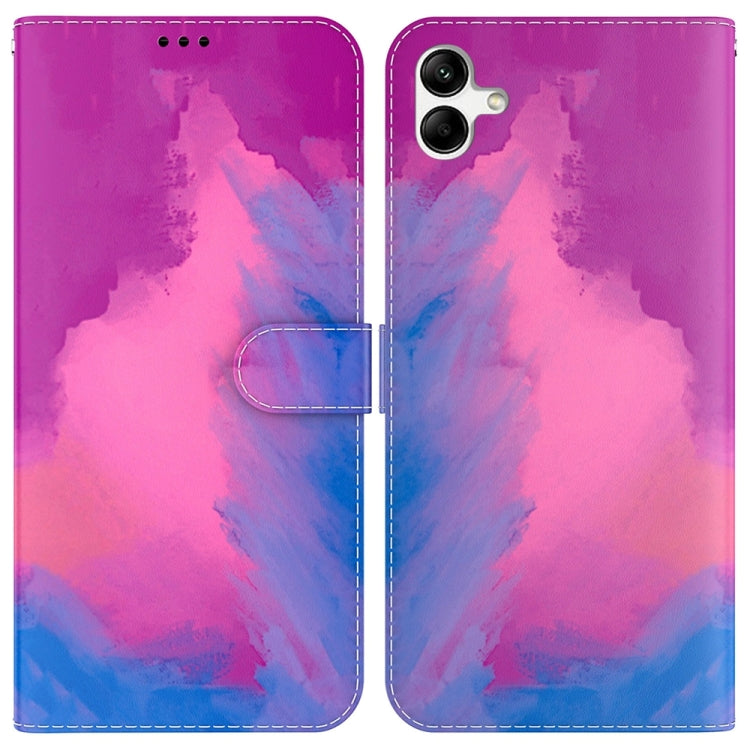 For Samsung Galaxy A04e / F04 / M04 Watercolor Pattern Flip Leather Phone Case