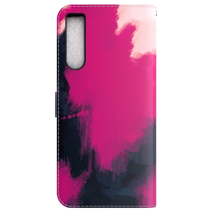 For Sony Xperia 10 IV 2023 Watercolor Pattern Flip Leather Phone Case