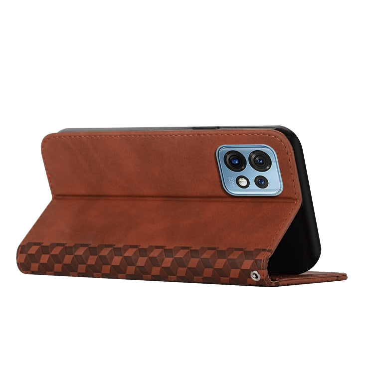 For Motorola Moto X40/X40 Pro/Edge+ 2023 Diamond Pattern Splicing Skin Feel Magnetic Phone Case