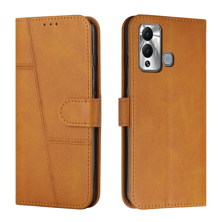 For Infinix Hot 20 Play Stitching Calf Texture Buckle Leather Phone Case
