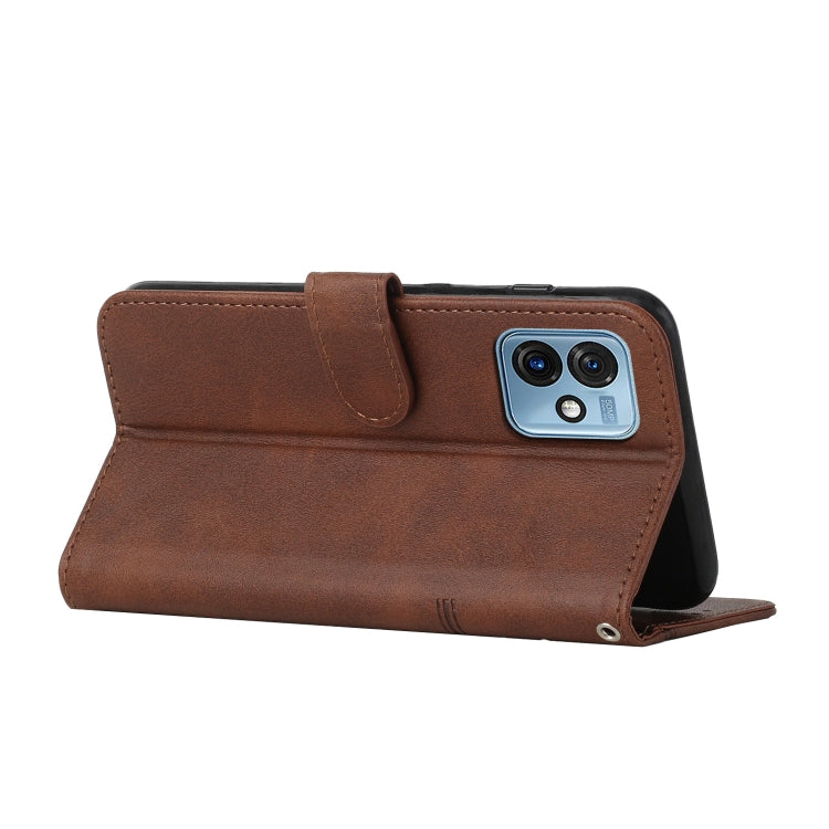 For Motorola Moto G 5G 2023 Stitching Calf Texture Buckle Leather Phone Case