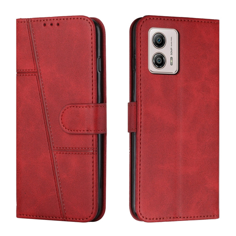 For Motorola Moto G53 5G/G13 4G/G23 4G Stitching Calf Texture Buckle Leather Phone Case