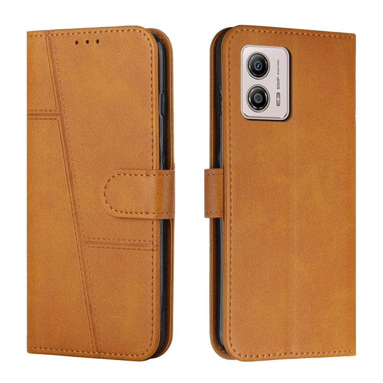 For Motorola Moto G53 5G/G13 4G/G23 4G Stitching Calf Texture Buckle Leather Phone Case