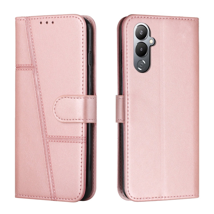 For Tecno Pova 4 Pro Stitching Calf Texture Buckle Leather Phone Case