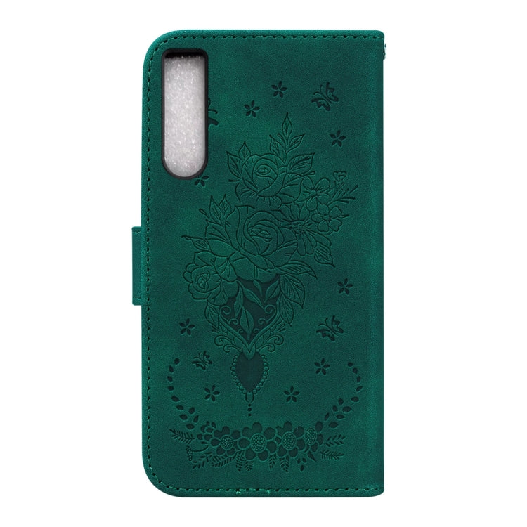 For Sony Xperia 10 IV 2023 Butterfly Rose Embossed Leather Phone Case
