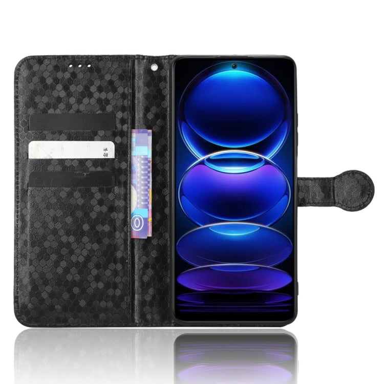 For Xiaomi Redmi Note 12 5G Honeycomb Dot Texture Leather Phone Case