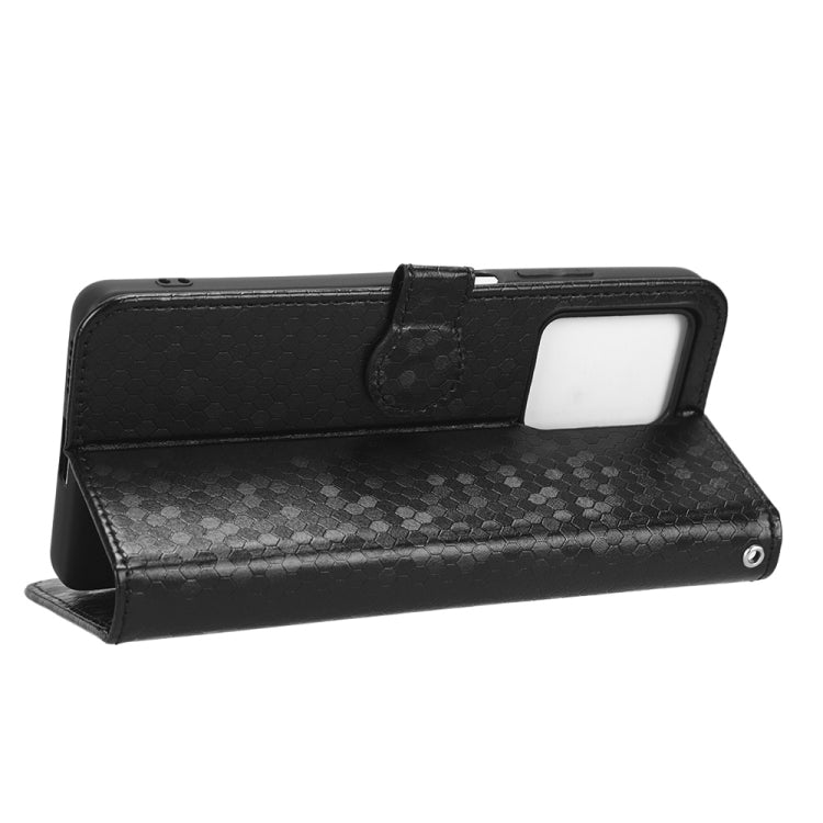 For Xiaomi Redmi Note 12 5G Honeycomb Dot Texture Leather Phone Case