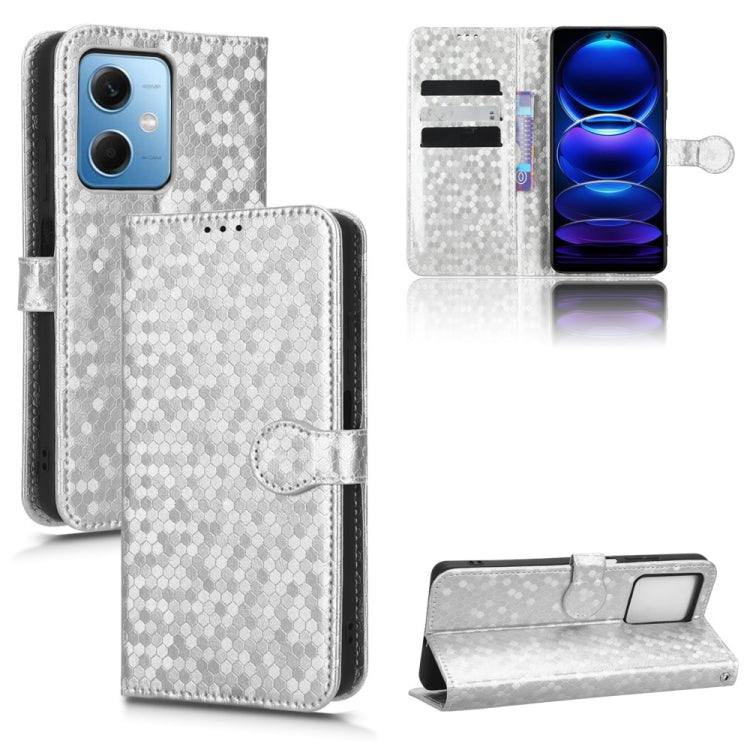 For Xiaomi Redmi Note 12 5G Honeycomb Dot Texture Leather Phone Case