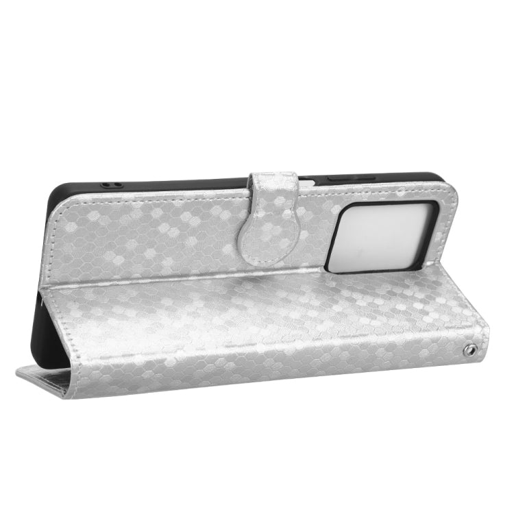For Xiaomi Redmi Note 12 5G Honeycomb Dot Texture Leather Phone Case