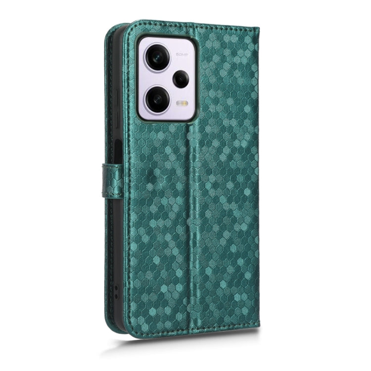 For Xiaomi Redmi Note 12 Pro 5G Honeycomb Dot Texture Leather Phone Case