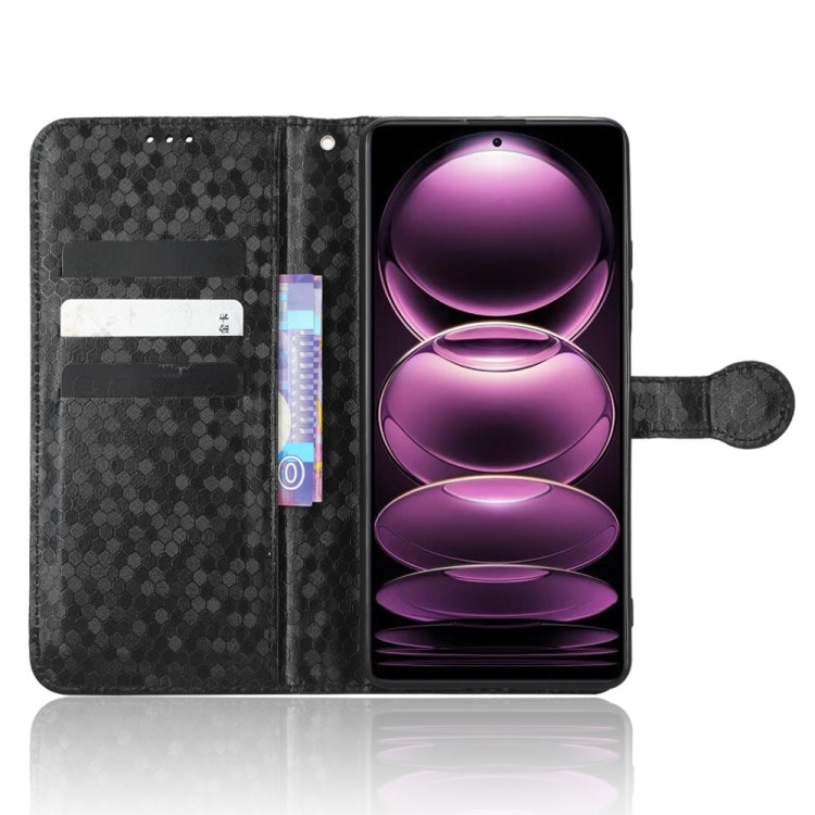 For Xiaomi Redmi Note12 Pro+ Honeycomb Dot Texture Leather Phone Case