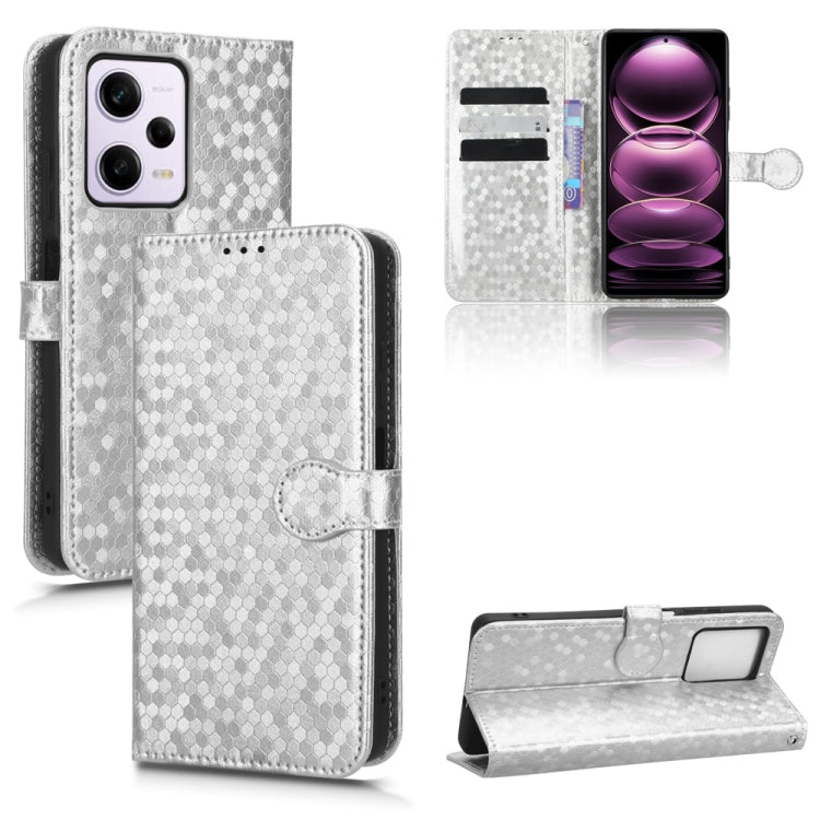 For Xiaomi Redmi Note12 Pro+ Honeycomb Dot Texture Leather Phone Case