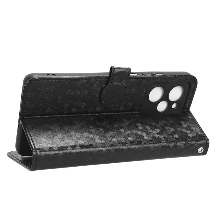 For Xiaomi Redmi Note 12 Pro Speed / Xiaomi Poco X5 Pro 5G Honeycomb Dot Texture Leather Phone Case