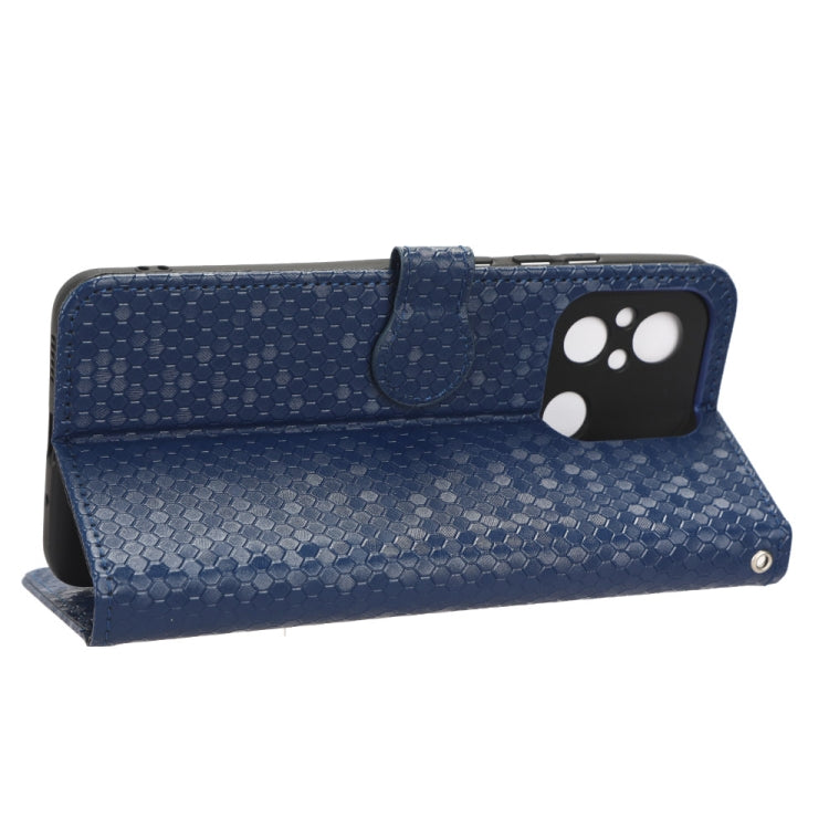 For Xiaomi Redmi 12C / Redmi 11A 4G Global Honeycomb Dot Texture Leather Phone Case