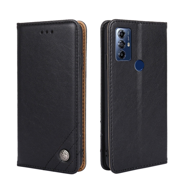 For Motorola Moto G Play 2023 Non-Magnetic Retro Texture Horizontal Flip Leather Case