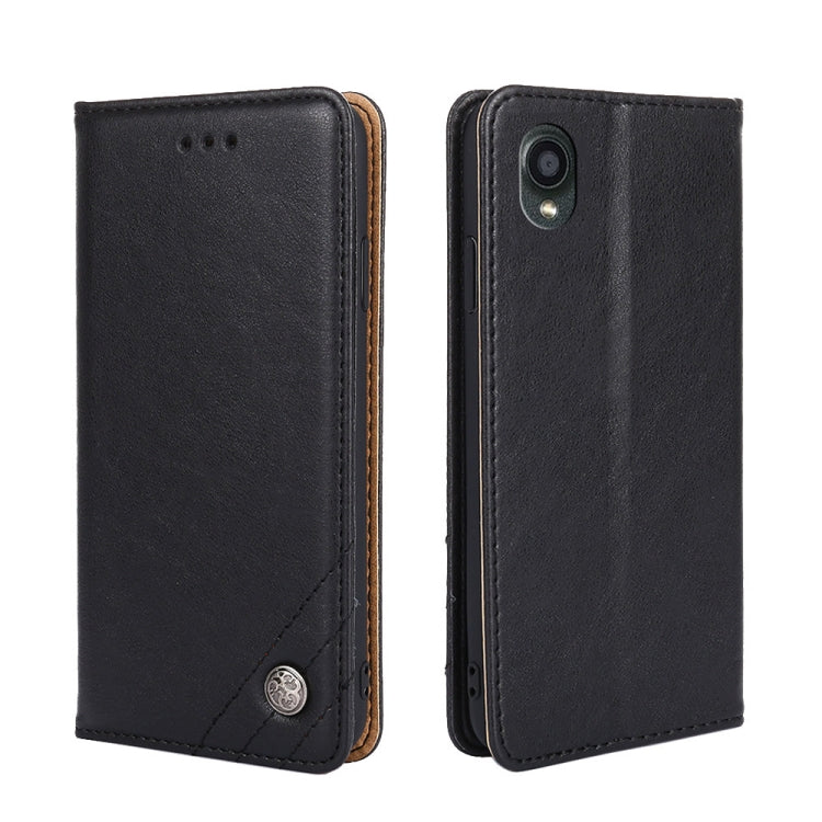 For Kyocera Digno BX2-Digno SX2-A101KC Non-Magnetic Retro Texture Horizontal Flip Leather Case