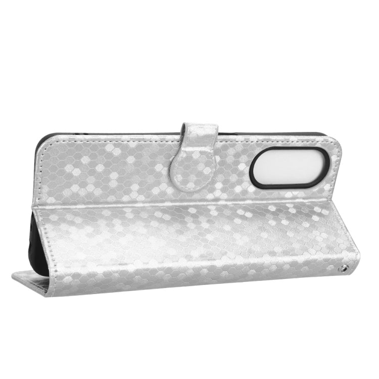 For OPPO A58 5G Honeycomb Dot Texture Leather Phone Case