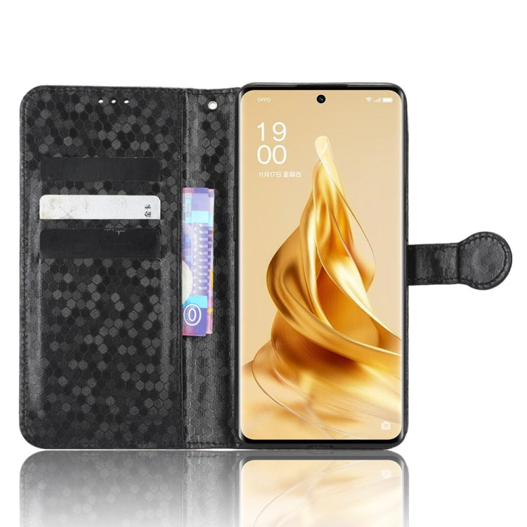 For OPPO Reno9 Pro Honeycomb Dot Texture Leather Phone Case