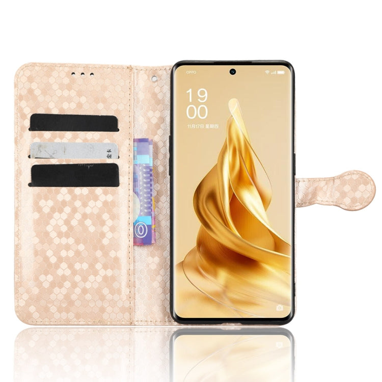 For OPPO Reno9 Pro Honeycomb Dot Texture Leather Phone Case