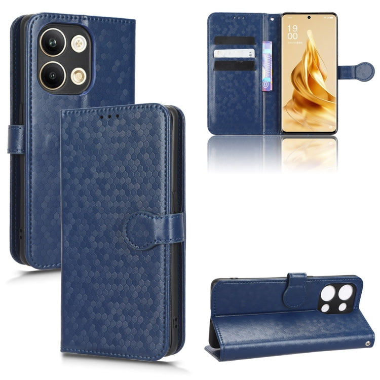 For OPPO Reno9 Pro Honeycomb Dot Texture Leather Phone Case