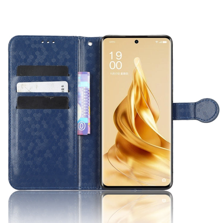 For OPPO Reno9 Pro Honeycomb Dot Texture Leather Phone Case