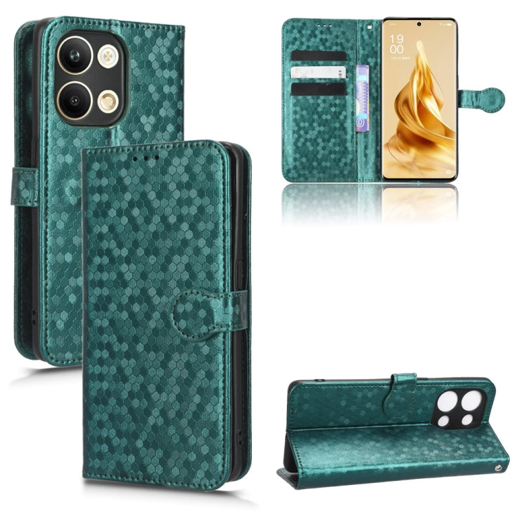 For OPPO Reno9 Pro Honeycomb Dot Texture Leather Phone Case